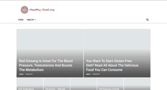 Desktop Screenshot of health-food.org